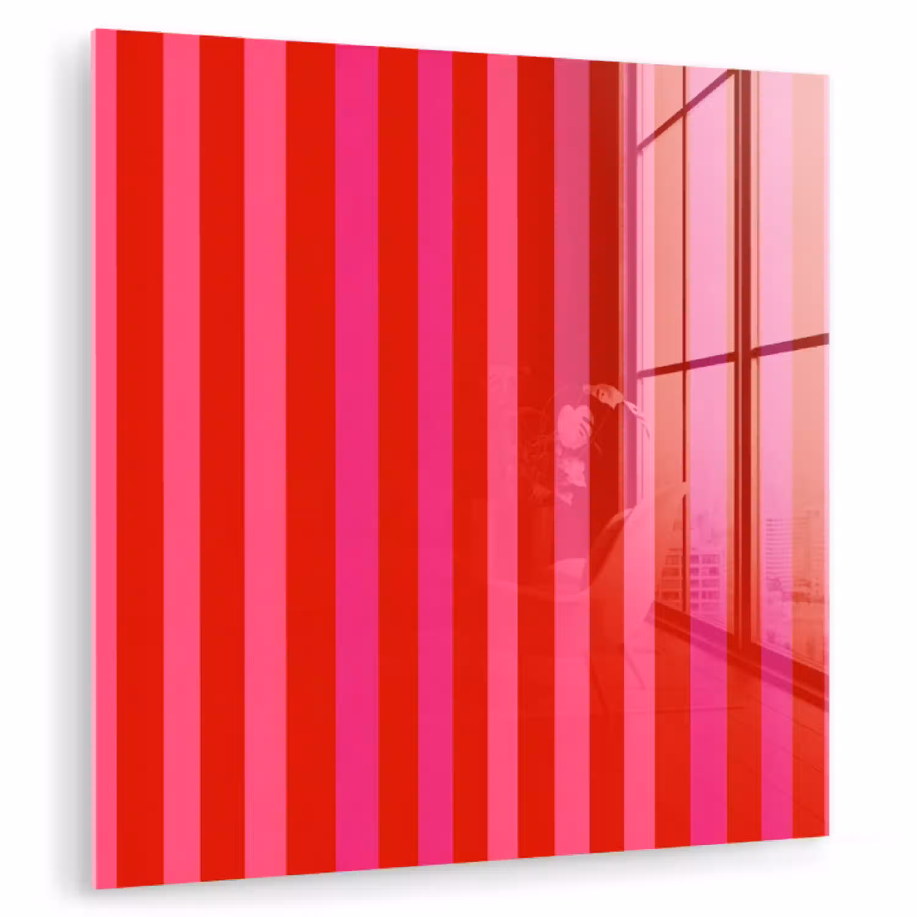 Verticaal - Strepen - Roze plexiglas 5mm klein 11 -zzzproduct_nieuw