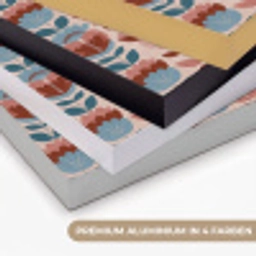 Vintage - Motief - Kleurrijk Textielframe zwart klein 947 -USP_kleurenDE