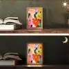 Bloemen - Kleurrijk - Stippen Light Box met kabel (Tafellamp) klein -sfeer3