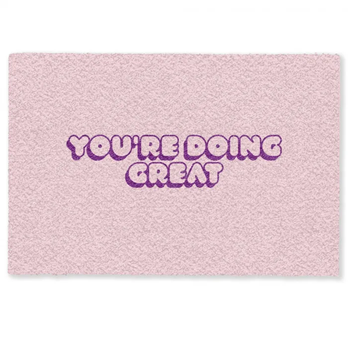 You're doing great - roze - 3D Deurmat klein -zkaufland3d