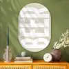 Beer - Japandi - Beige - Decoratie Wandcirkel Ovaal Glas middel -sfeer2