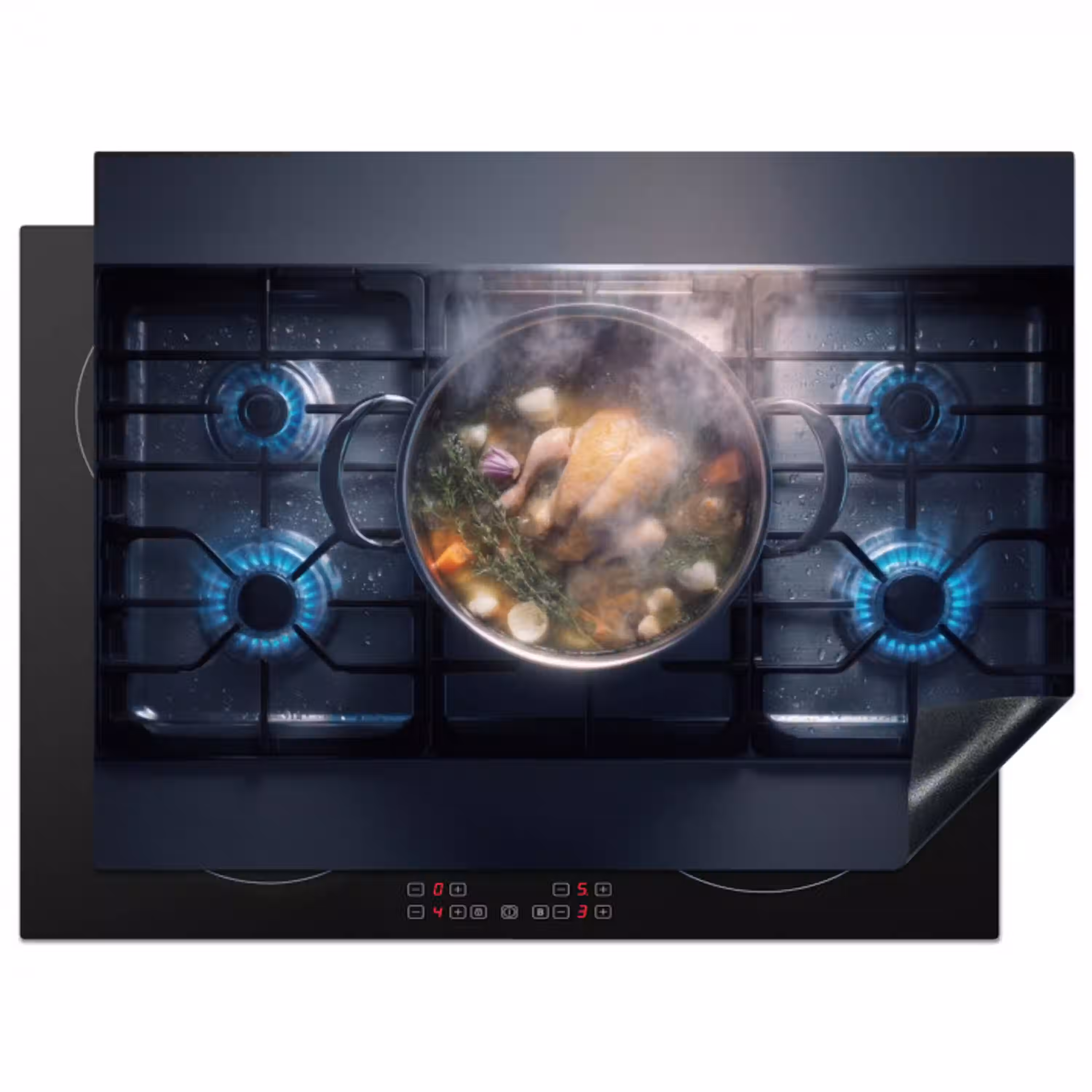 Gasfornuis - Eten - Pan Inductie beschermer vinyl 3mm klein -3d