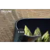 Asperges - Groen - Zwart Placemat vinyl groot -closeup