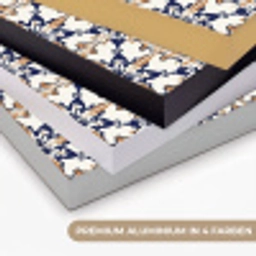 Klassiek - Patroon - Kleurrijk Textielframe zwart klein 947 -USP_kleurenDE