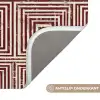 Geometrisch - Patroon - Rood WCmat klein 1009 -USP_AntislipNL