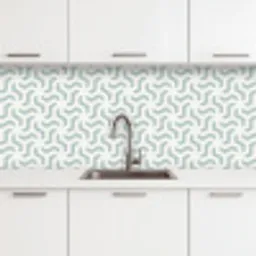 Patronen - Abstract - Groen - Geometrie keuken achterwand 2 middel 871 -3d