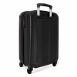 Eenhoorn en Bloemen op Zwarte Achtergrond NBS - Handbagage koffer - Kinderen Unisex middel -achterkant