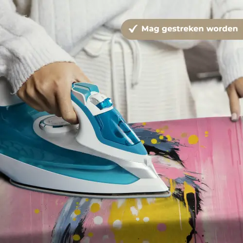 Vogel - Roze - Geel - Blauw Wandkleed katoen klein -sfeer9