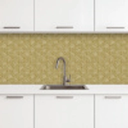 Waaier - Geometrisch - Groen keuken achterwand 2 middel 871 -3d