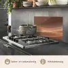 Golven - Abstract - Bruin keuken achterwand spatscherm klein -usp_NL