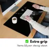 Whickyglazen - Ijs - Spetters - Zwart Muismat XXL klein -sfeer3