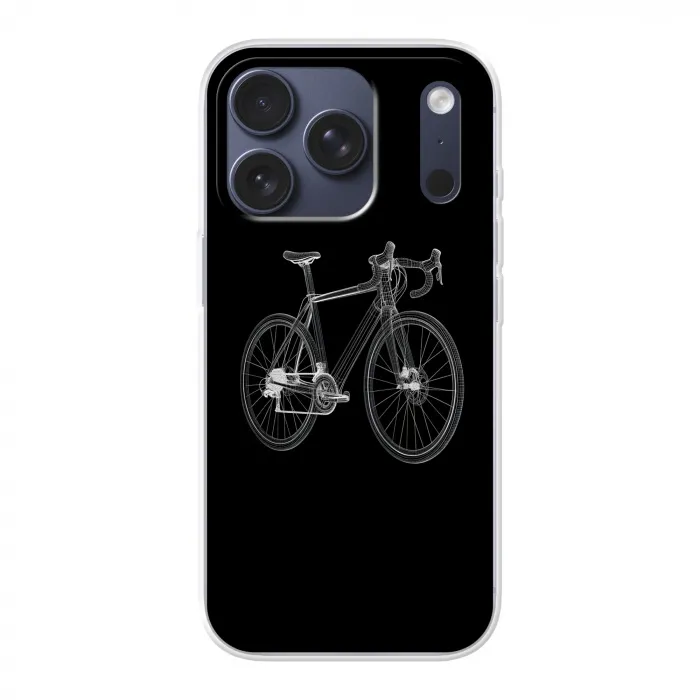 Lijnen - Illustratie - Wit Telefoonhoesje iPhone 17 Pro klein -3d