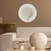 Schelp - Minimalistisch - Wit Akoestische PET Vilt - Rond klein -sfeer1