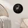 Bloemstuk - Vaas - Zwart Wandcirkel plexiglas klein -sfeer5