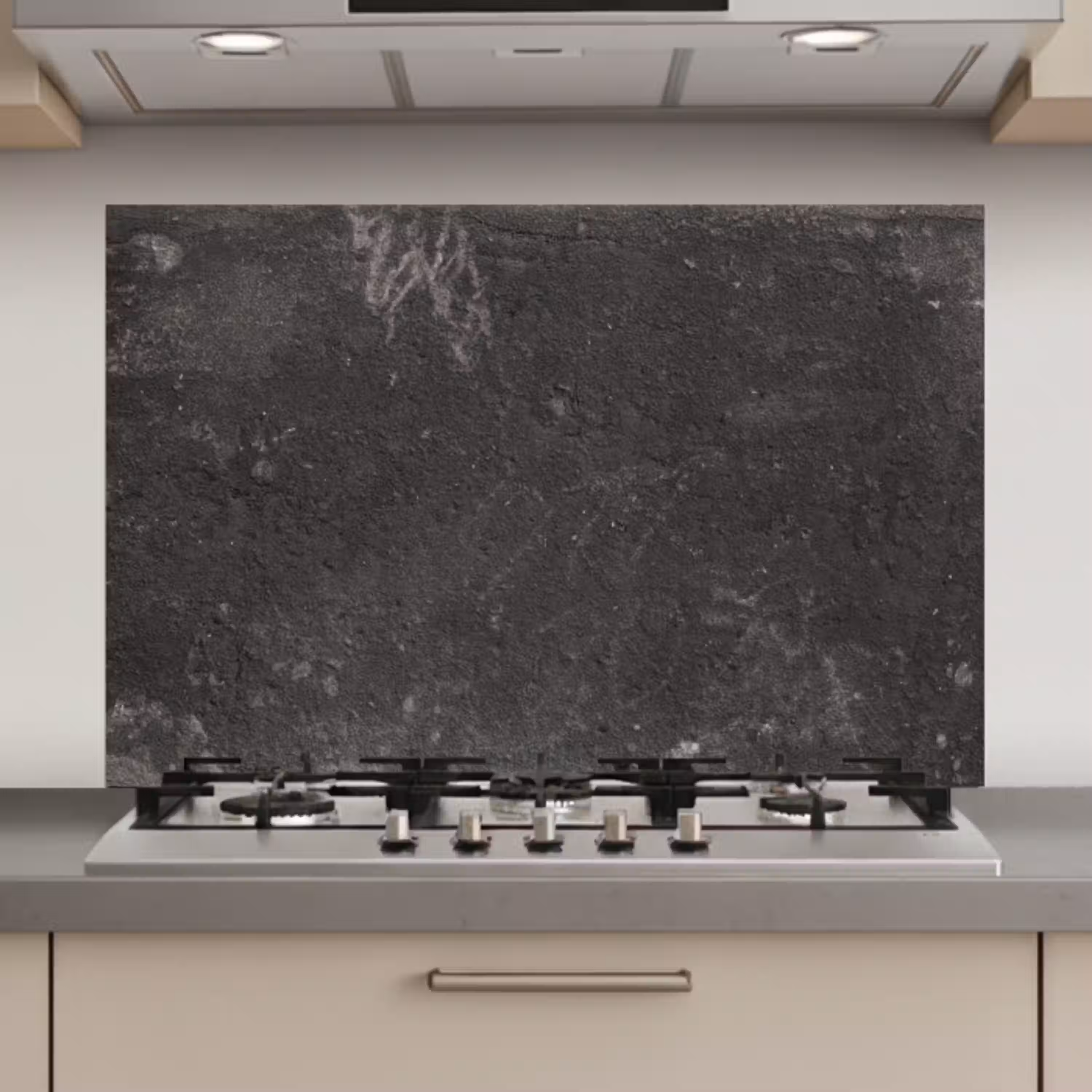 Beton - Muur - Zwart - Vintage - Industrieel keuken achterwand spatscherm klein -3d_website