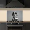 Teckel - Bier - Glas - Bril keuken achterwand spatscherm klein -sfeer1