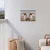 Longhorn - Grasveld - Dier tuinposter los doek klein -sfeer8
