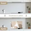 Vloeiende vlakken - Harmonieus - Golvend keuken achterwand spatscherm klein -voor_na_FR