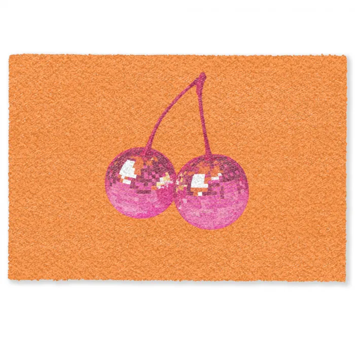 Discoballen - Kers - Spiegels - Roze Deurmat klein -zkaufland3d