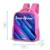 Neon - Strepen - Abstract - Blauw - Roze Kinderrugzak - Roze middel -productfoto_formaten
