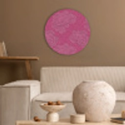 Pioenrozen - Energiek - Roze Akoestische PET Vilt - Rond klein 838 -sfeer1