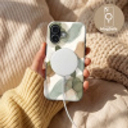 Abstract - Vormen - Modern - Kunst - Groen - Bruin Toughcase MagSafe Apple iPhone 17 klein -USP_MagsafeV