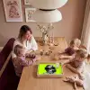Vrouw - Sterrenhemel - Groen Dienblad Rechthoek middel -sfeer4