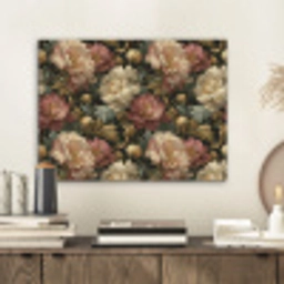 Bloemen - Barok - Patroon - Roze - Crème PET vilt klein 837 -sfeer1