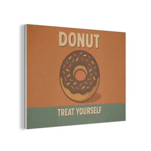 Donut - Spikkels - Kleurrijk - Quote PET vilt klein -3d