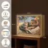Kat - Kerst - Winter - Dier Light Box met batterij (Wandlamp) middel -USP_websiteoverzichtNL