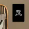 Quotes - Letters - Koffie - Zwart canvas 2cm klein -sfeer3