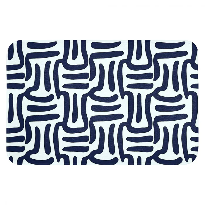 Abstract - Modern - Blauw WCmat klein 1009 -3d