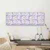 Gezicht - Blauw - Lijnen - Beige canvas 2cm klein 828 -sfeer6