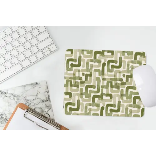 Modern - Grafisch - Groen muismat rubber klein 262 -witbureau