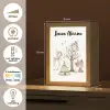 Wilde dieren - Bos - Illustratie Light Box met kabel (Kinderlampje) klein -USP_NL