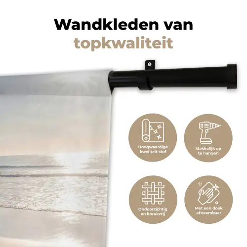 Zee - Zon - Zand Wandkleed katoen klein -sfeer2