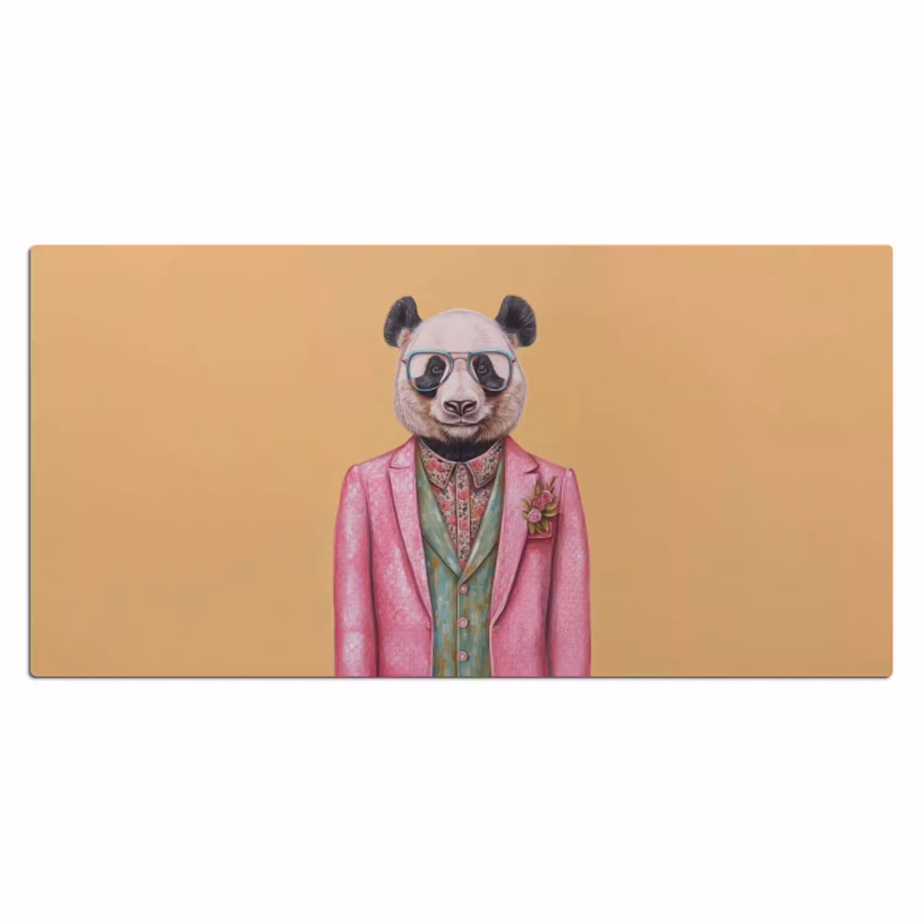 Panda - Pak - Zonnebril - Blauw Muismat XXL klein -3d_leeg