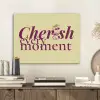 Cherish every moment - Cocktailglas - Geel PET vilt klein -sfeer1