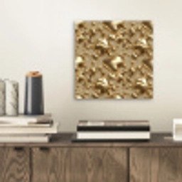 Druppels - Organisch - Goud aluminium wit klein 46 -sfeer1