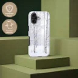 Berkenbomen - Sneeuw - Winter - Bos - Wit Toughcase MagSafe Apple iPhone 17 klein -USP_PrintM_DE