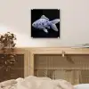 Porselein - Goudvis - Delfts - Blauw plexiglas 5mm klein -sfeer4