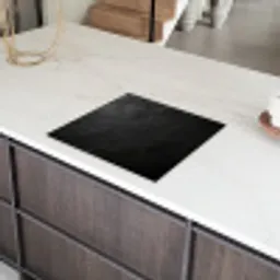 Zwart - Steen - Beton Inductie beschermer vinyl 3mm middel -sfeer8