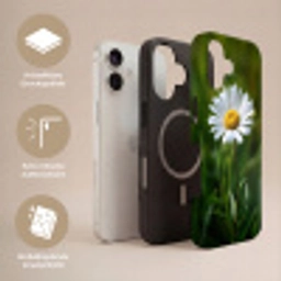 Wit - Madeliefje - Bloem - Gras Toughcase MagSafe Apple iPhone 17 klein -USP_Lagen_DE