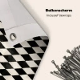 Klassiek - Patroon - Zwart Balkonbeschermer Duitsland klein 596 -closeup_NL
