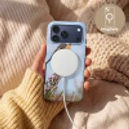 Roodborsttapuit - Heide - Paars - Natuur - Sfeervol Toughcase MagSafe Apple iPhone 17 Pro Max klein -USP_MagsafeV