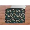 Botanisch - Bloemen - Blauw laptophoes neopreen klein 279 -tafel