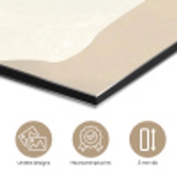 Beige - Abstract - Modern aluminium wit klein -closeup_NL