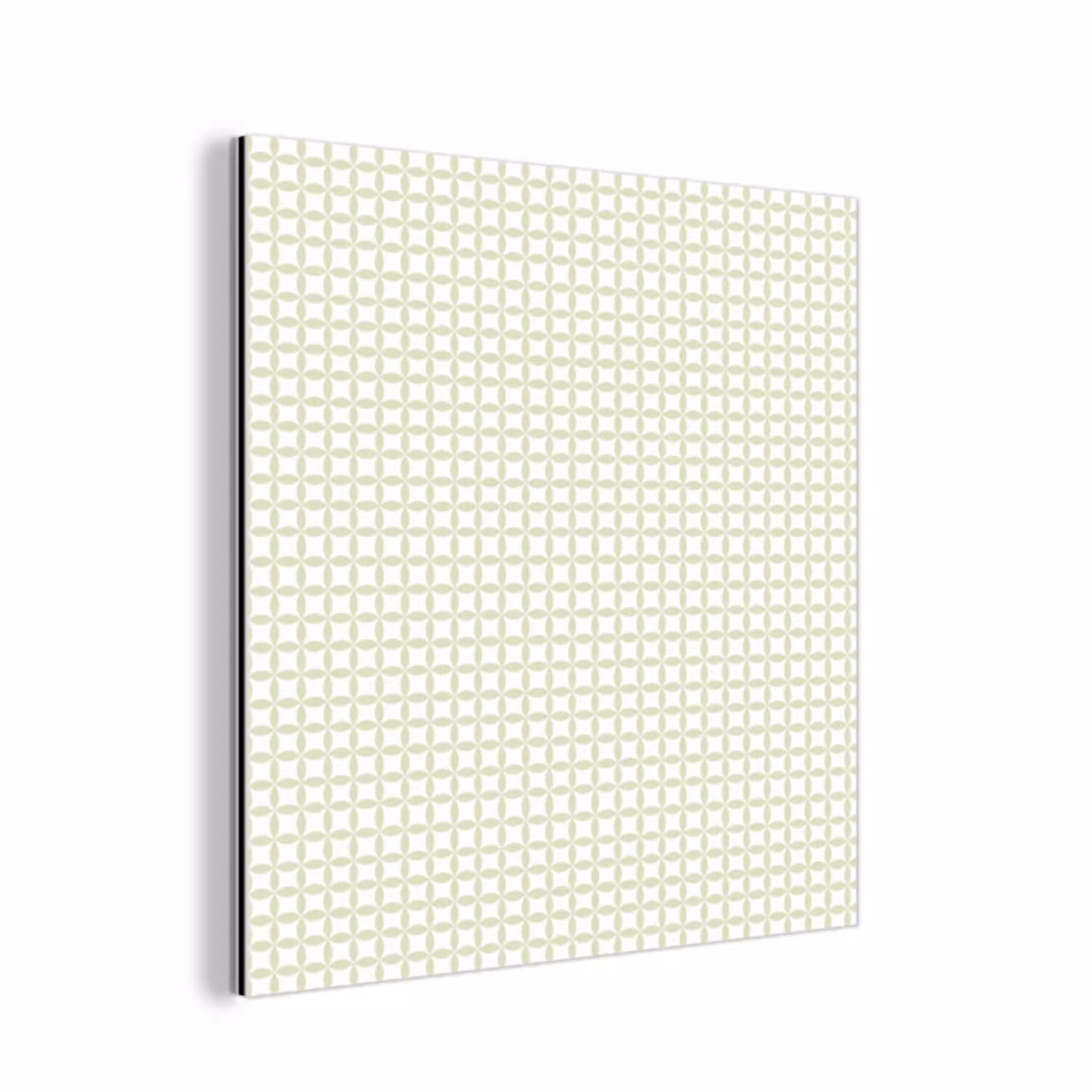 Saliegroen - Geometrisch - Cirkels - Patroon aluminium wit klein 46 -3d