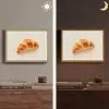 Croissant - Brood - Beige Light Box met batterij (Wandlamp) middel -sfeer3