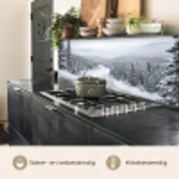 Rivier - Bevroren - Landschap - Winter keuken achterwand 2 middel -usp_NL